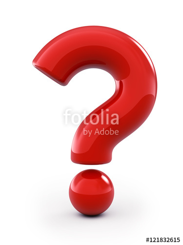 375x500 Red Question Mark Icon Isolated On White Think Stock Photo