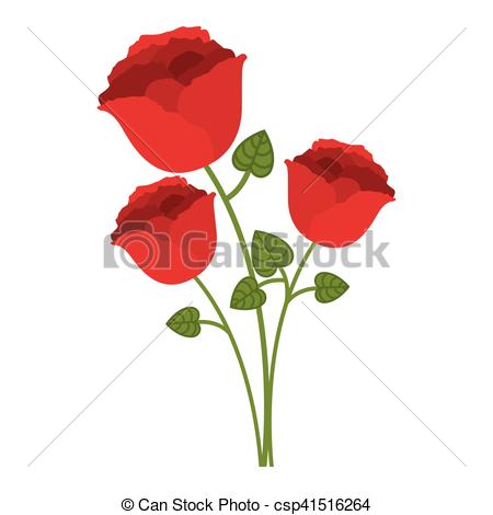 450x470 Red Rose Icon Red Rose With Green Leaves Over White Background