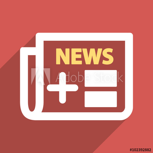 Medical Newspaper Long Shadow Vector Icon Style Is A Light Flat 500x500 Medical Newspaper Long Shadow Vector Icon Style Is A Light Flat