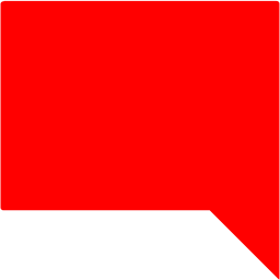 256x256 Red Comment Square Icon