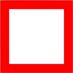 Red Square Outline Icon 256x256 Red Square Outline Icon