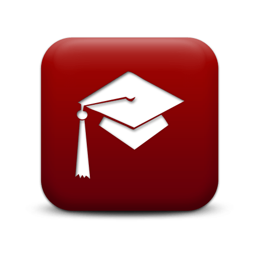 Simple Red Square Icon People Things Hat Graduation Femaura 512x512 Simple Red Square Icon People Things Hat Graduation Femaura