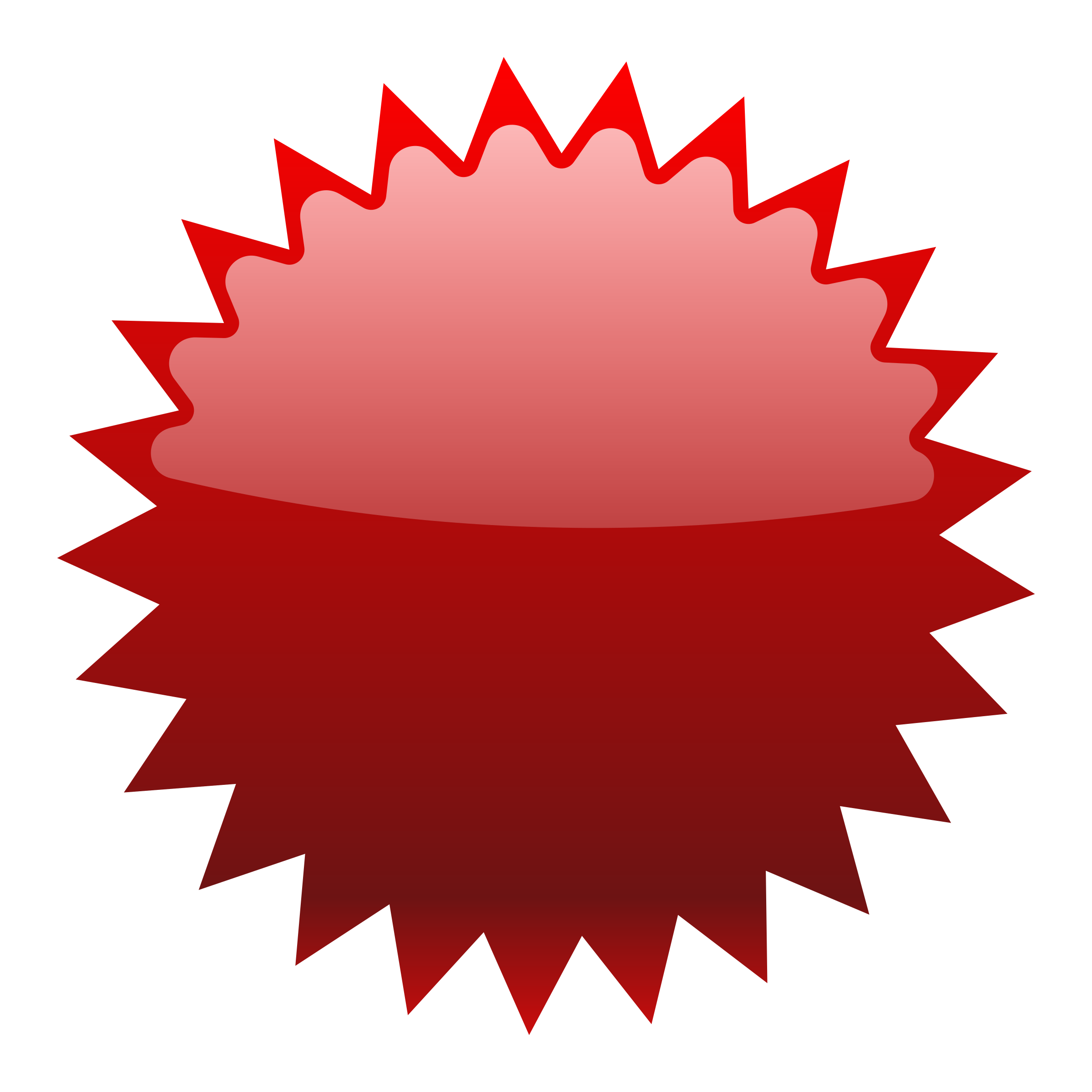 2400x2400 Red Star Button Icons Png