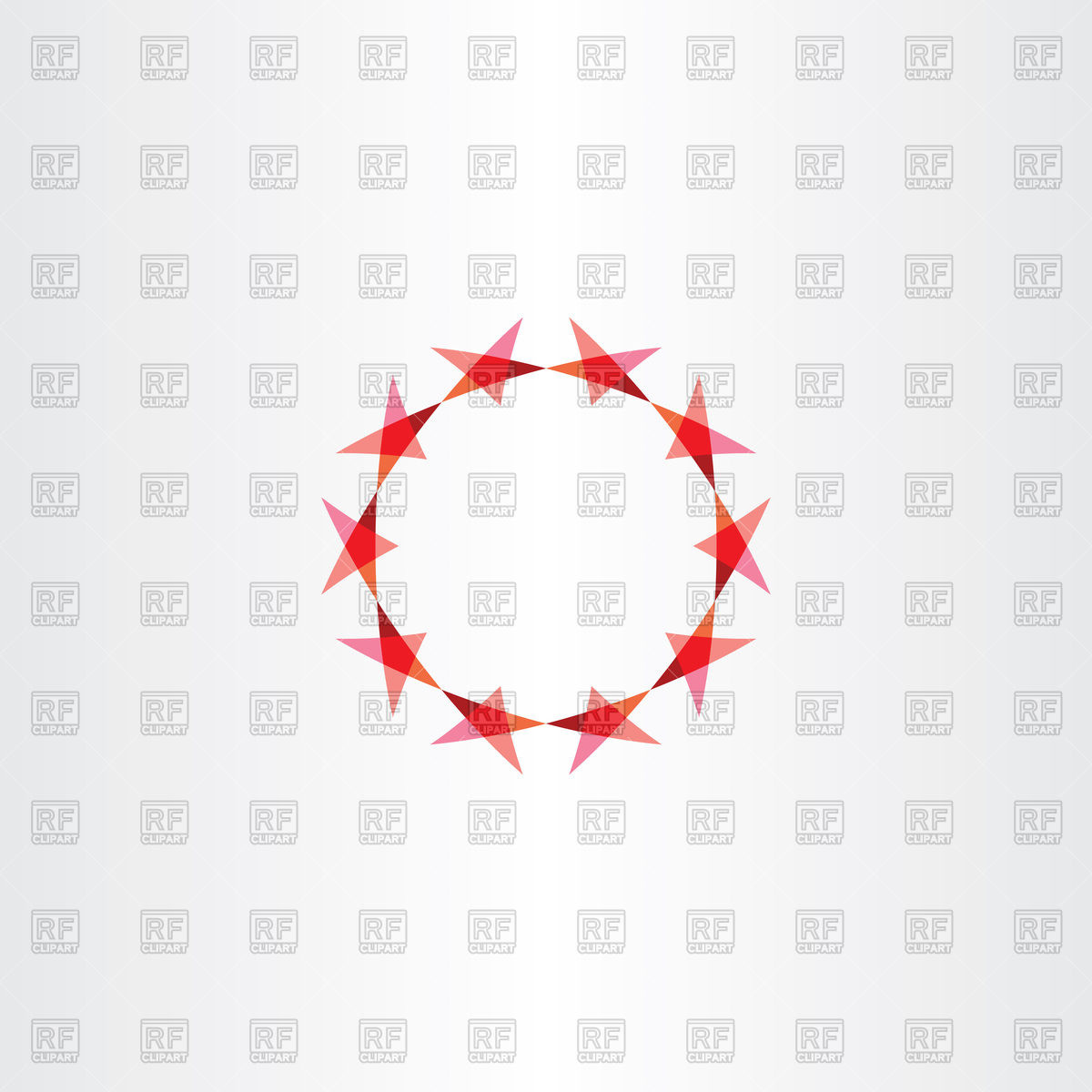 1200x1200 Red Stars Circle Icon Vector Image Of Design Elements