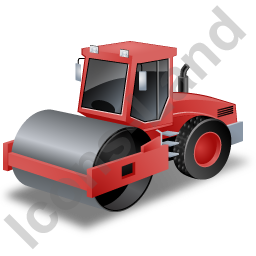 256x256 Steam Roller Red Icon, Pngico Icons