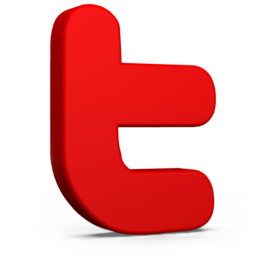 Red Twitter Icon 256x256 Red Twitter Icon