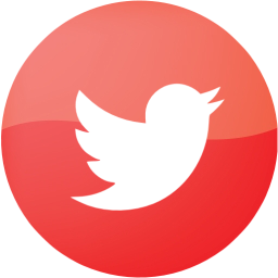 Web Red Twitter Icon 256x256 Web Red Twitter Icon