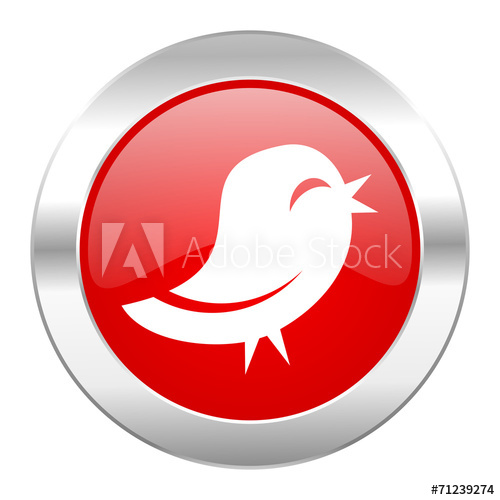 Twitter Red Circle Chrome Web Icon Isolated 500x500 Twitter Red Circle Chrome Web Icon Isolated