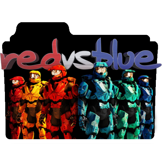 526x512 Red Vs Blue Folder Icon