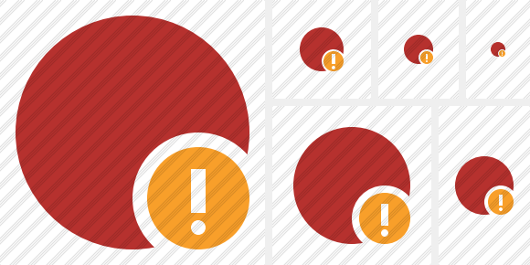 580x290 Point Red Warning Icon Symbol Color Professional Stock Icon