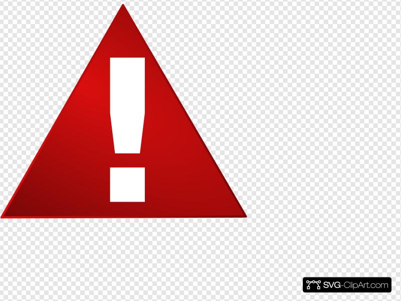 800x600 Red Warning Triangle White Exclamation Mark Clip Art, Icon