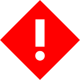 256x256 Red Warning Icon