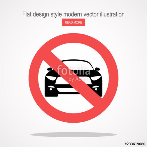 500x500 Sign, No, Symbol, Forbidden, Car, Ban, Red, Warning, Icon, Smoking