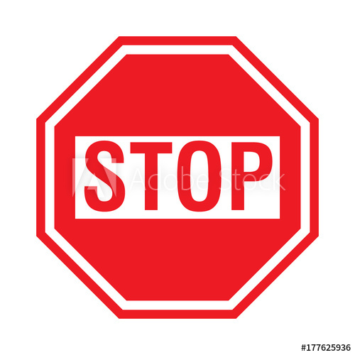 500x500 Red Stop Sign Icon For Apps And Website