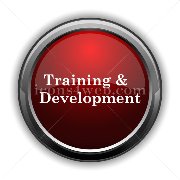 600x600 Training And Development Icon Red Web Icon With Shaddow