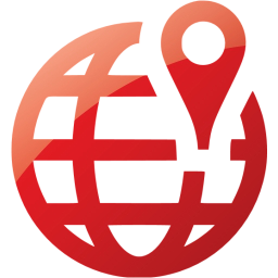 256x256 Web Ruby Red Worldwide Location Icon