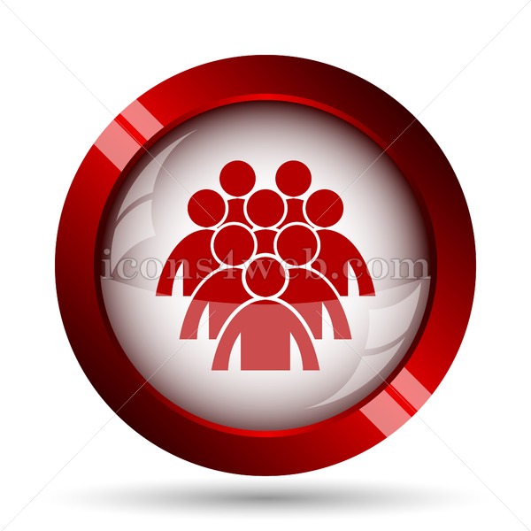 600x600 Group Of People Website Icon High Quality Web Button