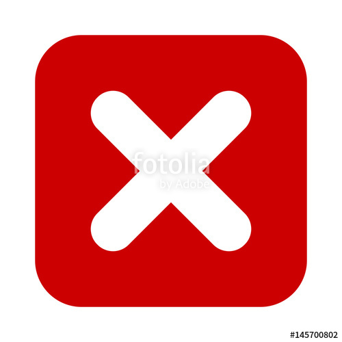 Red X Icon at Collection of Red X Icon free for