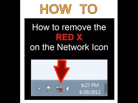 480x360 How To Remove The Red X On The Network Icon