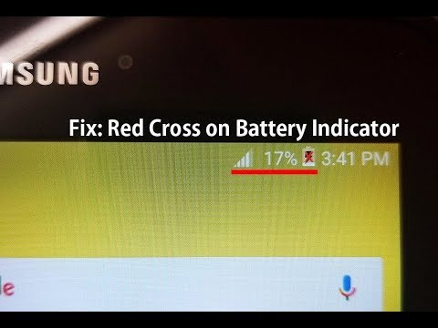 Red X Over Battery Icon