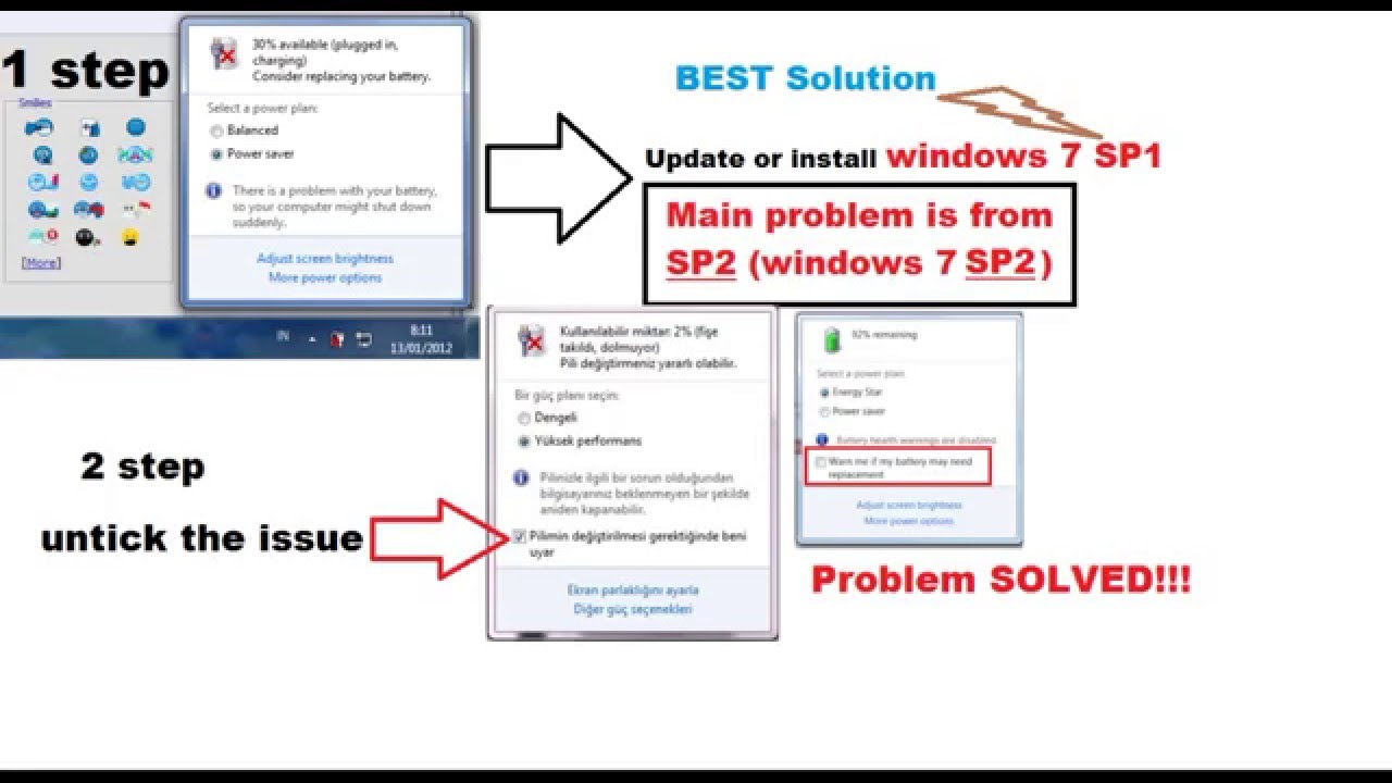 1280x720 Laptop Battery Icon Red Cross Pil Renkli X