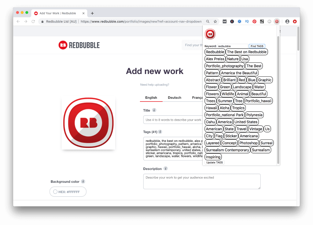 1024x736 Redbubble Tag Tool More Tags = More Views