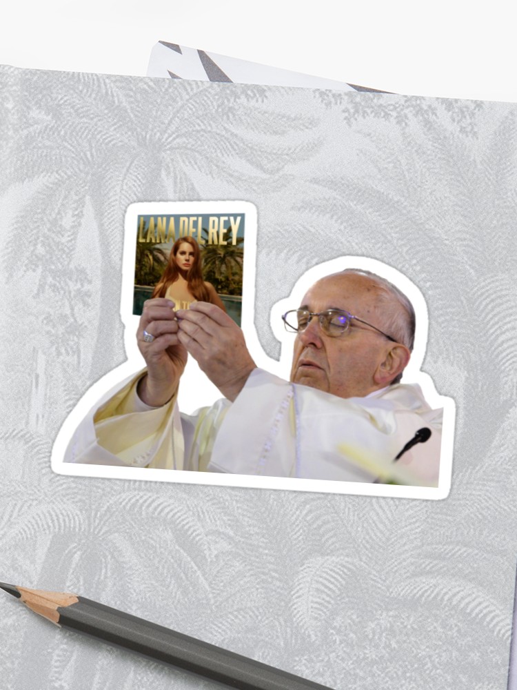 750x1000 The Pope Holding An Icon Sticker