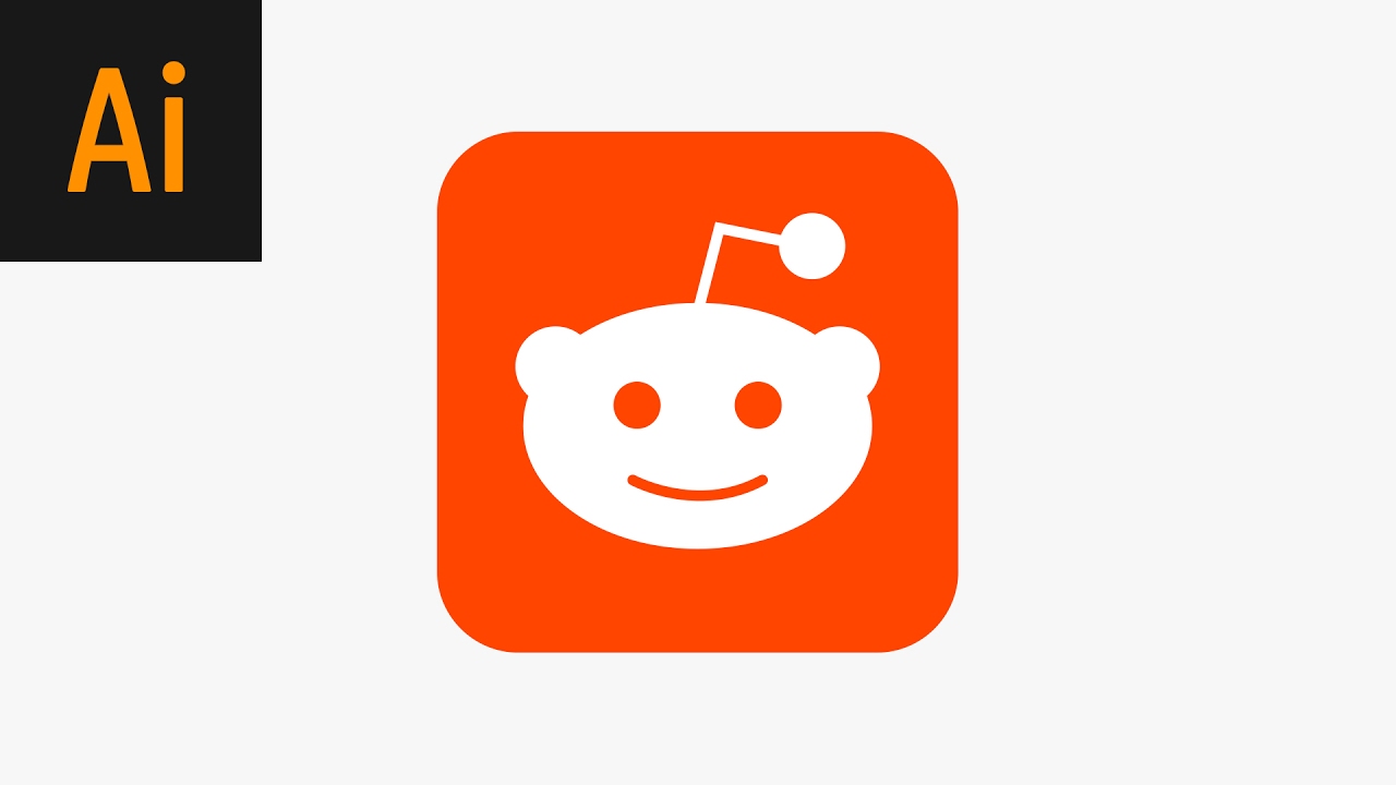 1280x720 Design The Reddit App Icon Illustrator Tutorial