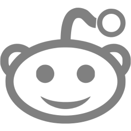 256x256 Gray Reddit Icon