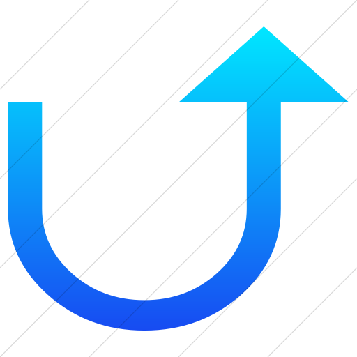 512x512 Iconsetc Simple Ios Blue Gradient Classic Arrows Redirect Up Icon