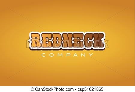 450x308 Redneck Red Neck Western Style Word Text Logo Design Icon Clip