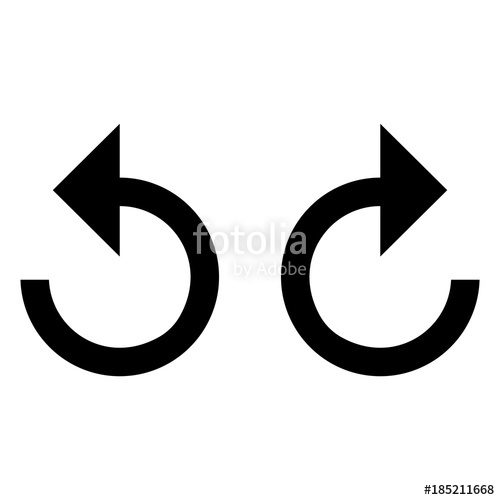 500x500 Undo Icon And Redo Icon Set Vector Stock Image And Royalty Free