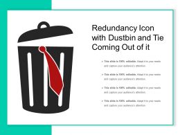 Redundancy Icon With Dustbin And Tie Coming Out Of It Powerpoint 260x195 Redundancy Icon With Dustbin And Tie Coming Out Of It Powerpoint
