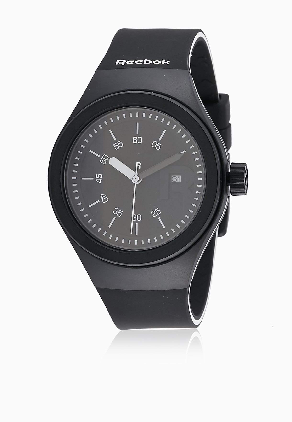 1220x1760 Shop Reebok Black Icon Ghost Analogue Watch Rc Igh Pbib Bw