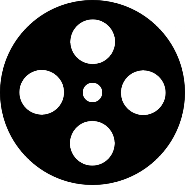 626x626 Film Reel Icon Black And White
