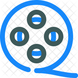 256x256 Film Reel Icon Of Line Style