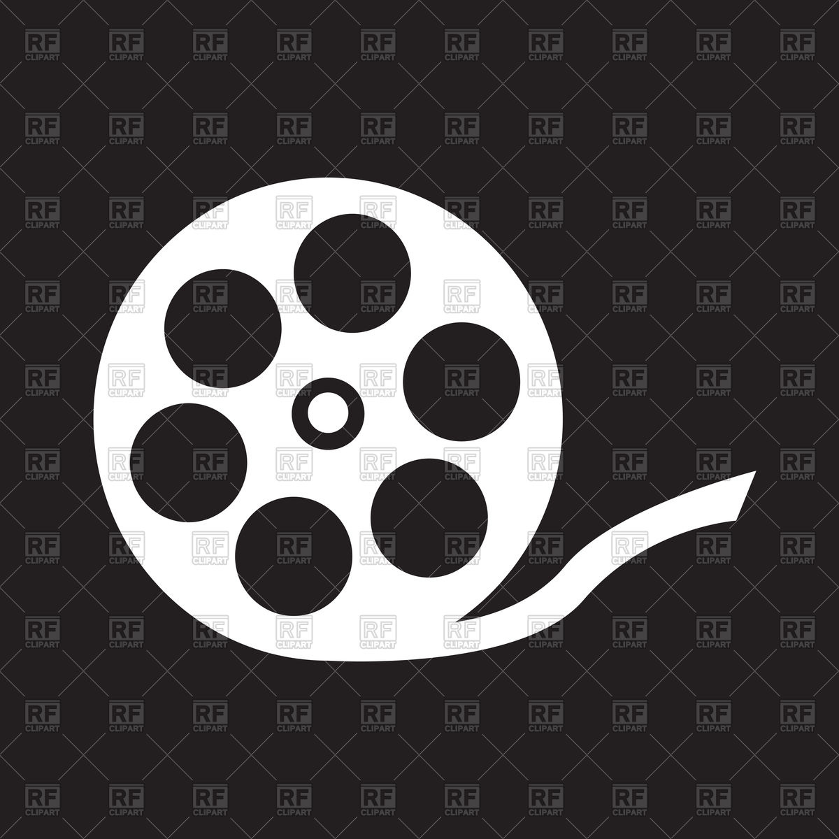 1200x1200 Film Reel Icon Vector Image Of Signs, Symbols, Maps Tumdee