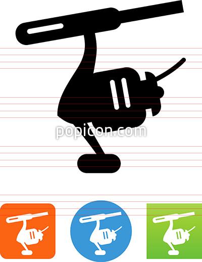 400x518 Fishing Reel Icon
