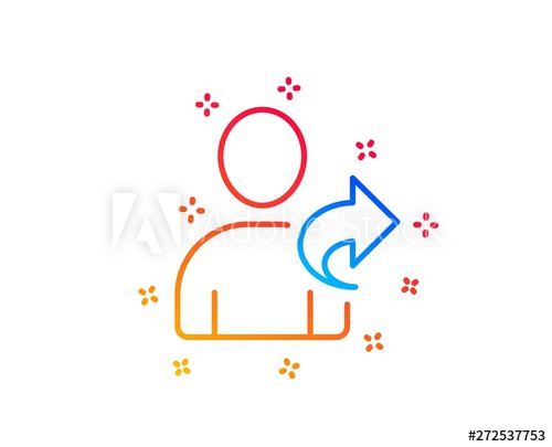 Refer A Friend Line Icon Share Sign Gradient Design Elements 500x405 Refer A Friend Line Icon Share Sign Gradient Design Elements