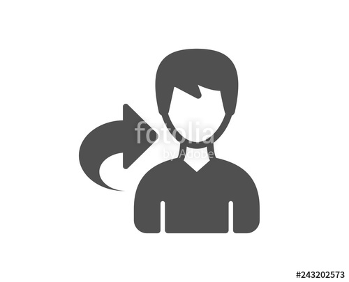 500x405 Share Refer Icon User Or Businessman Person Sign Male Silhouette