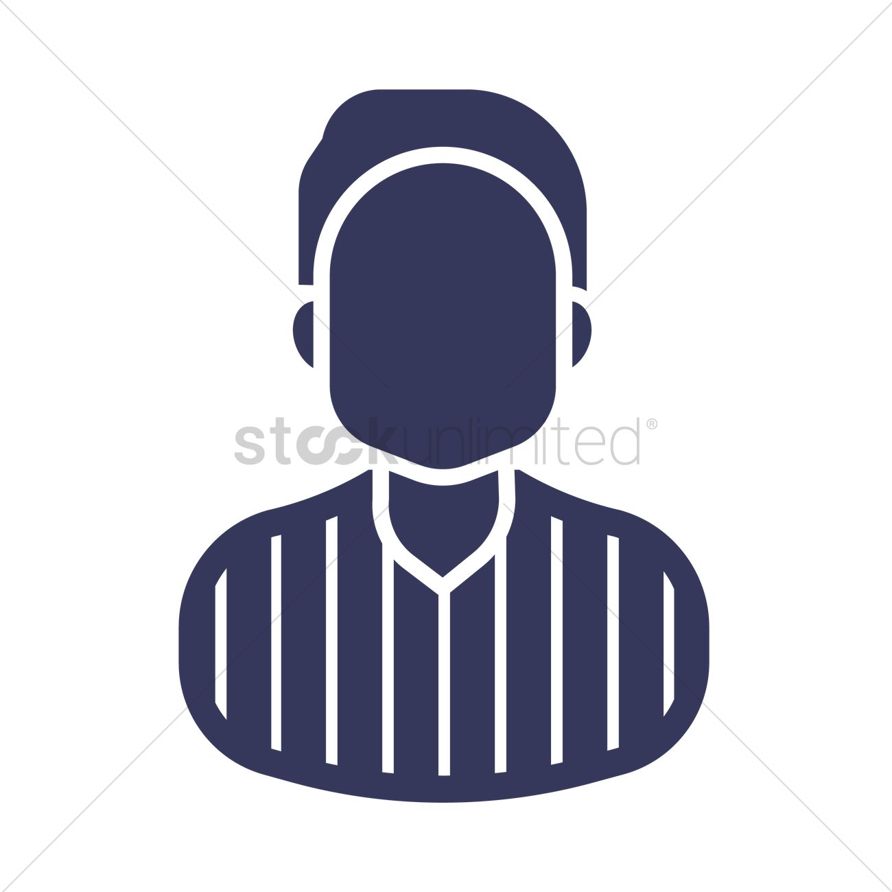 1300x1300 Referee Icon Vector Image