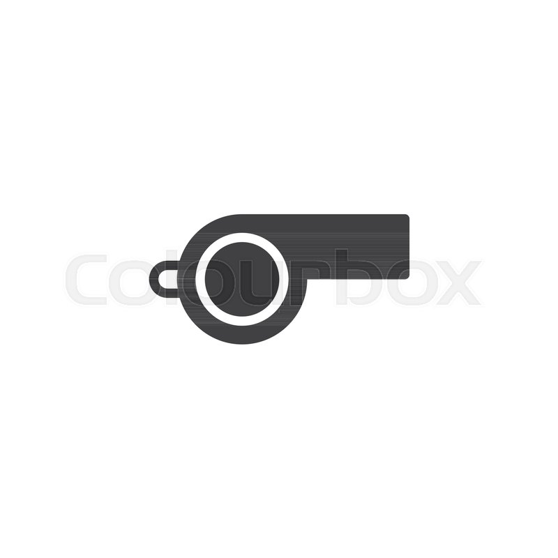 800x800 Referee Sport Whistle Vector Icon Stock Vector Colourbox