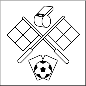 304x304 Clip Art Soccer Referee Icon Bampw I Abcteach