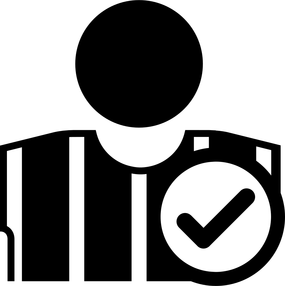 980x984 Football Referee With Check Mark Png Icon Free Download