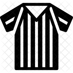 256x256 Referee Jersey Icon Of Glyph Style