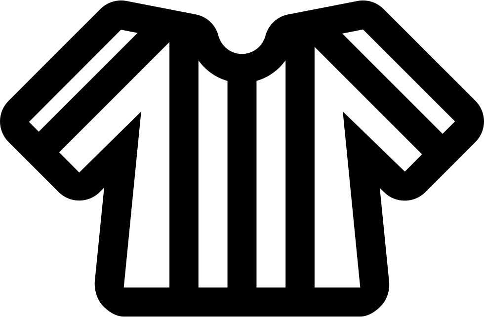 980x642 Football Line Referee T Shirt With Stripes Png Icon Free