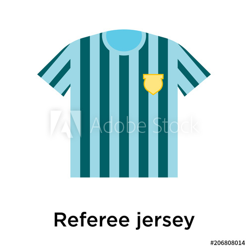 500x500 Referee Jersey Icon Vector Sign And Symbol Isolated On White