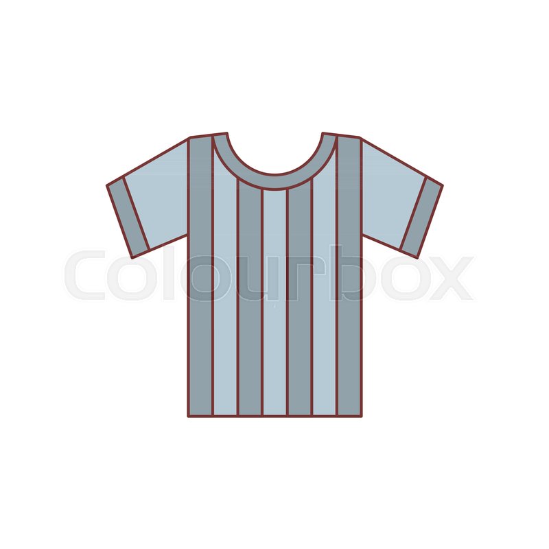 800x800 Referee Shirt Icon Cartoon Stock Vector Colourbox