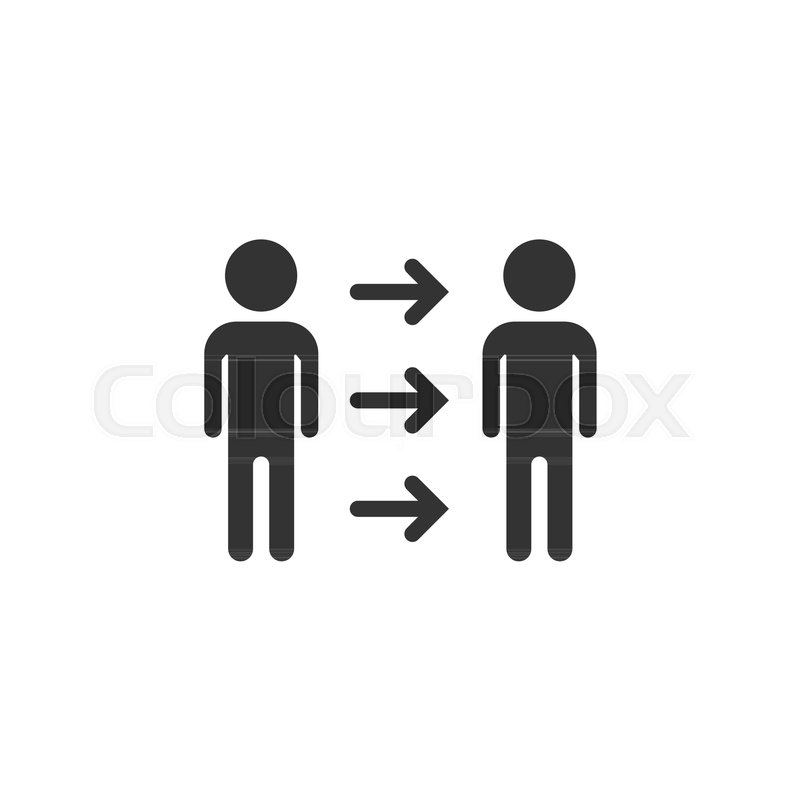 800x800 People Referral Icon In Flat Style Stock Vector Colourbox