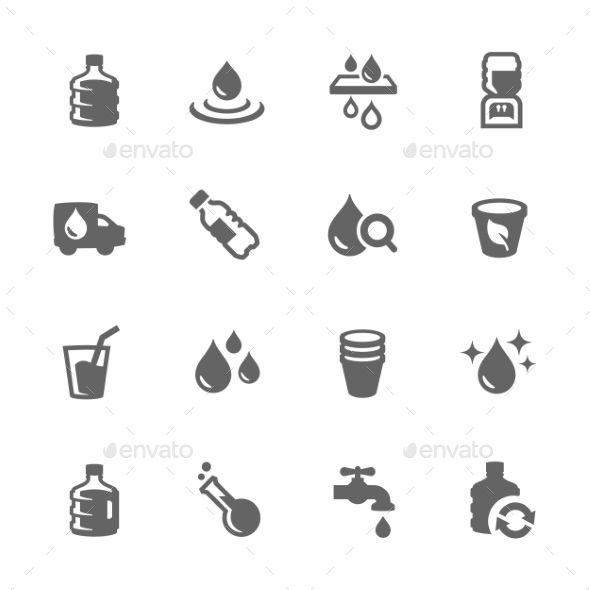 590x590 Water Water Icon, Icon Design, Bottle Tattoo